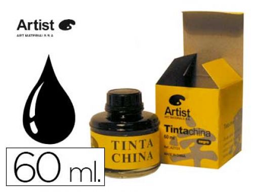 Tinta da china artist preta frasco de 60 ml , Artist , 57265 , 8432764005267